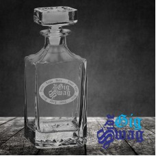 750mL Square Glass Decanter