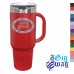 40 oz Coffee Mug - Handle + Straw