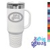40 oz Coffee Mug - Handle + Straw