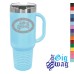 40 oz Coffee Mug - Handle + Straw