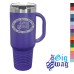 40 oz Coffee Mug - Handle + Straw