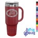 40 oz Coffee Mug - Handle + Straw