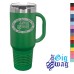 40 oz Coffee Mug - Handle + Straw