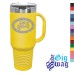 40 oz Coffee Mug - Handle + Straw
