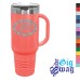 40 oz Coffee Mug - Handle + Straw