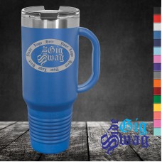 40 oz Coffee Mug - Handle + Straw