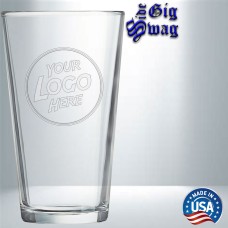 Pub Pint Mixing Glass, 16 oz - Laser Engraved