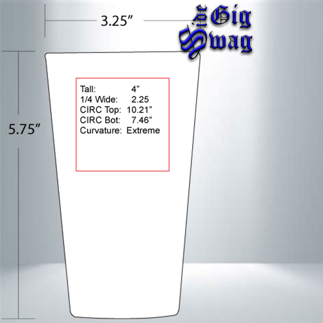 Pub Pint Mixing Glass, 16 oz - Laser Engraved