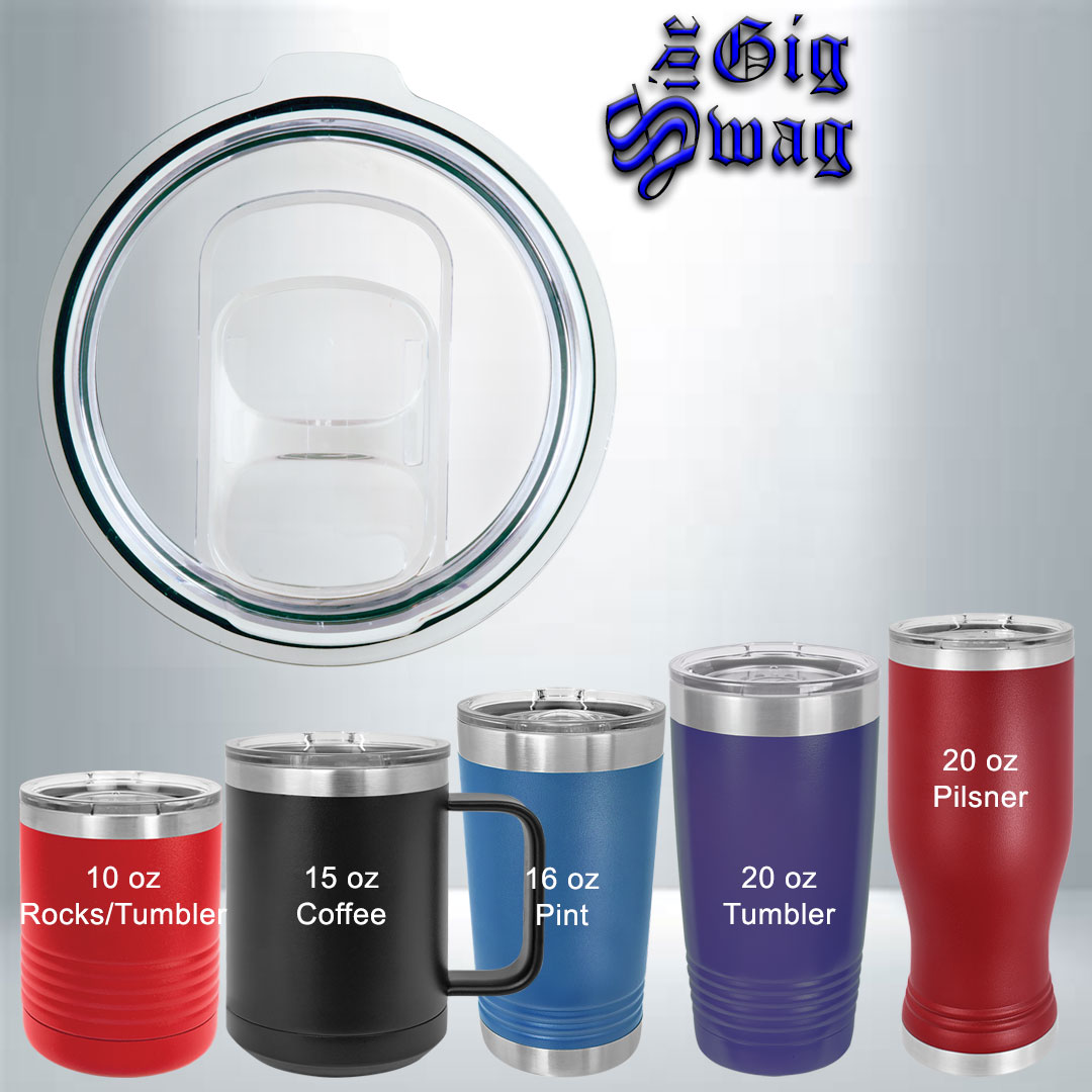 Slider Lid, fits 10, 15, 16 and 20 oz. Tumbler or 20 oz. Pilsners