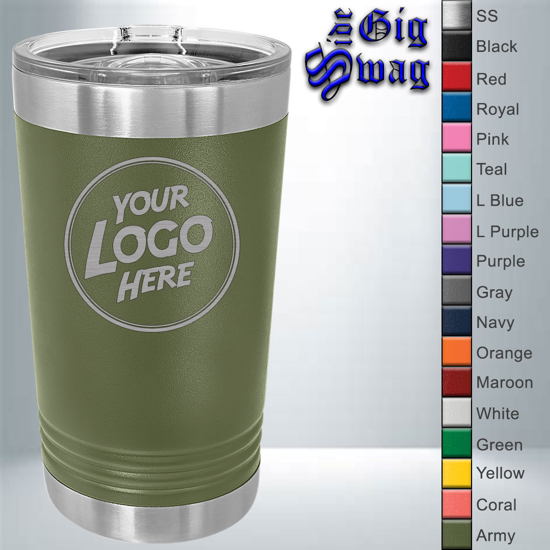 Pint Tumbler, 16 oz - Laser Engraved