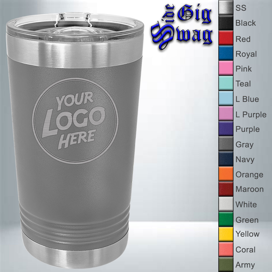 Pint Tumbler, 16 oz - Laser Engraved