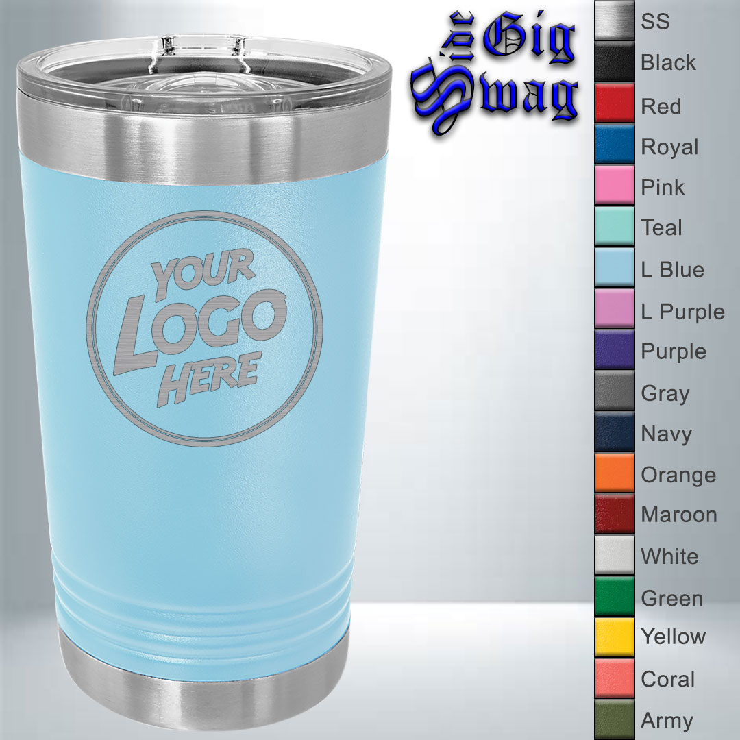 Pint Tumbler, 16 oz - Laser Engraved