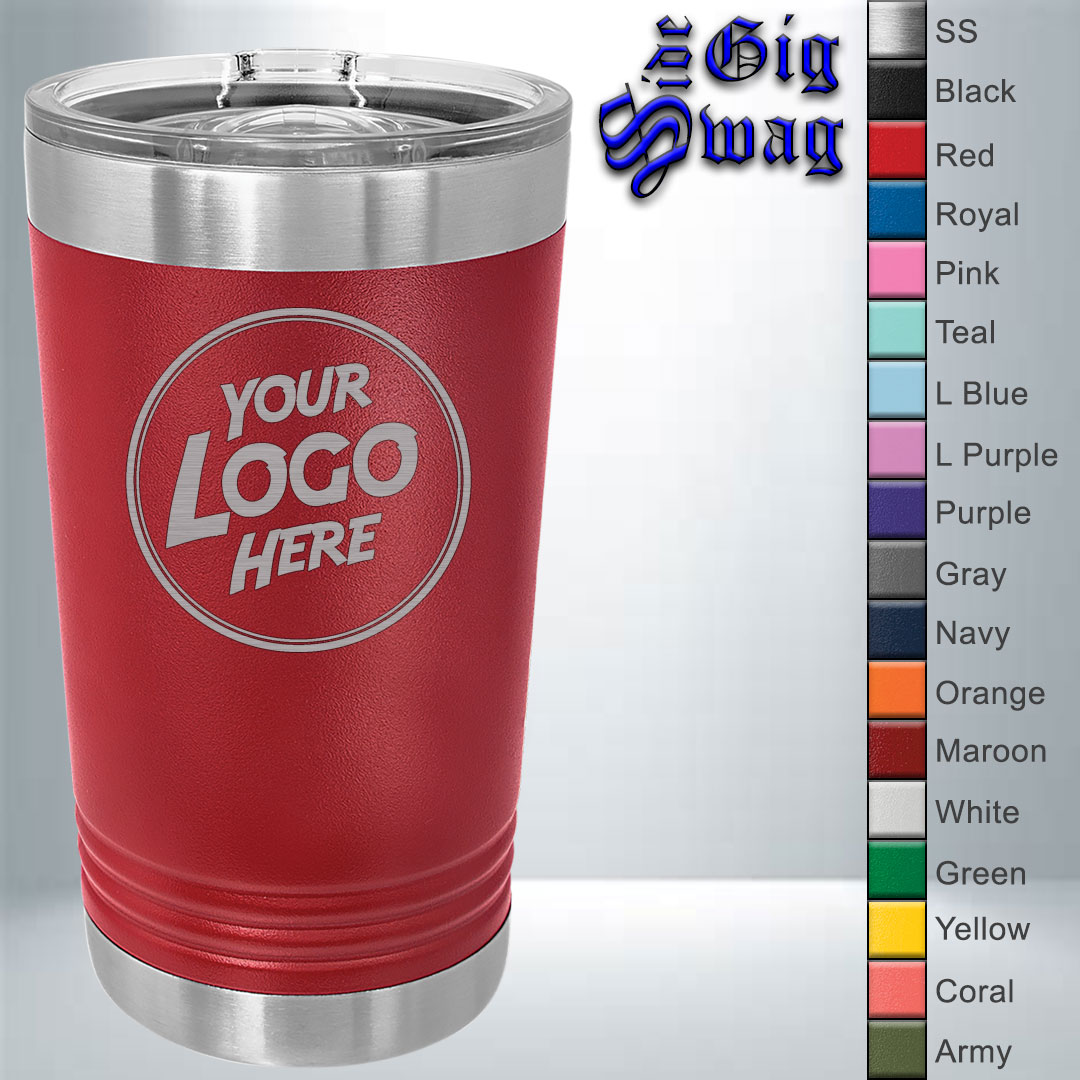 Pint Tumbler, 16 oz - Laser Engraved