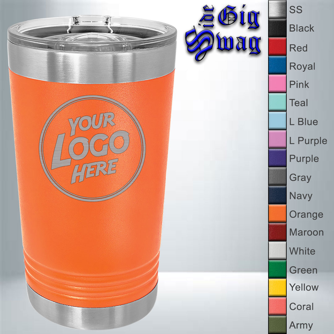 Pint Tumbler, 16 oz - Laser Engraved