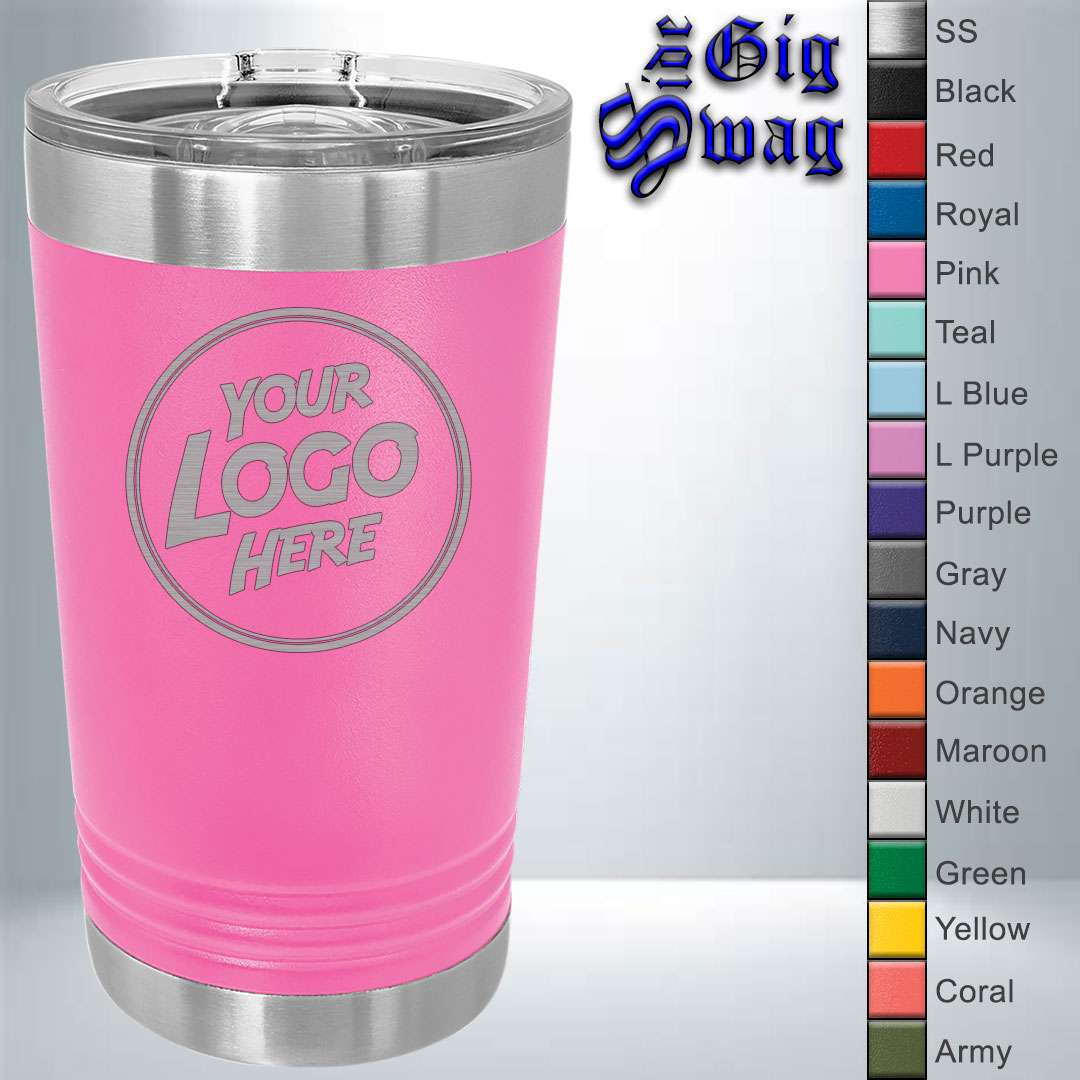 Pint Tumbler, 16 oz - Laser Engraved