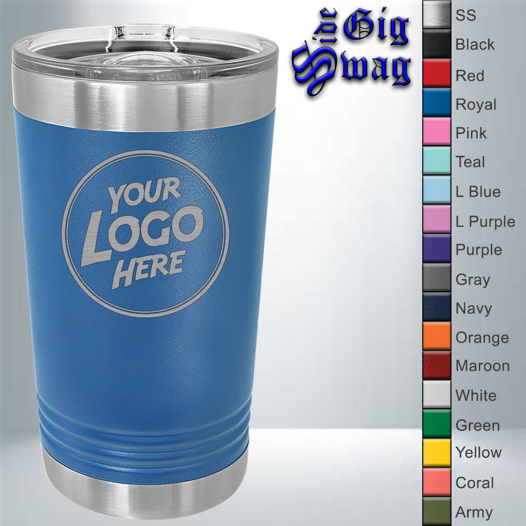 Pint Tumbler, 16 oz - Laser Engraved