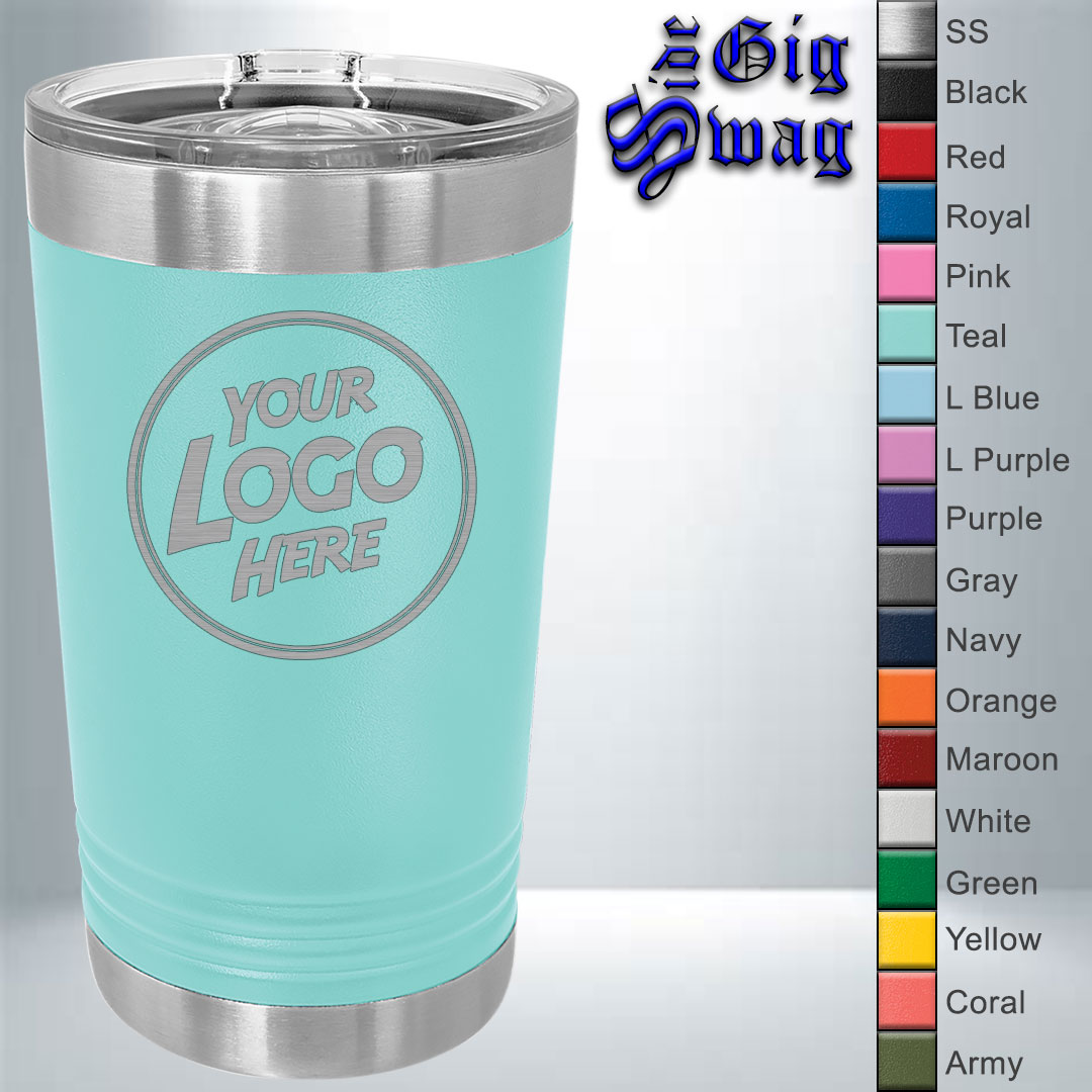 Pint Tumbler, 16 oz - Laser Engraved