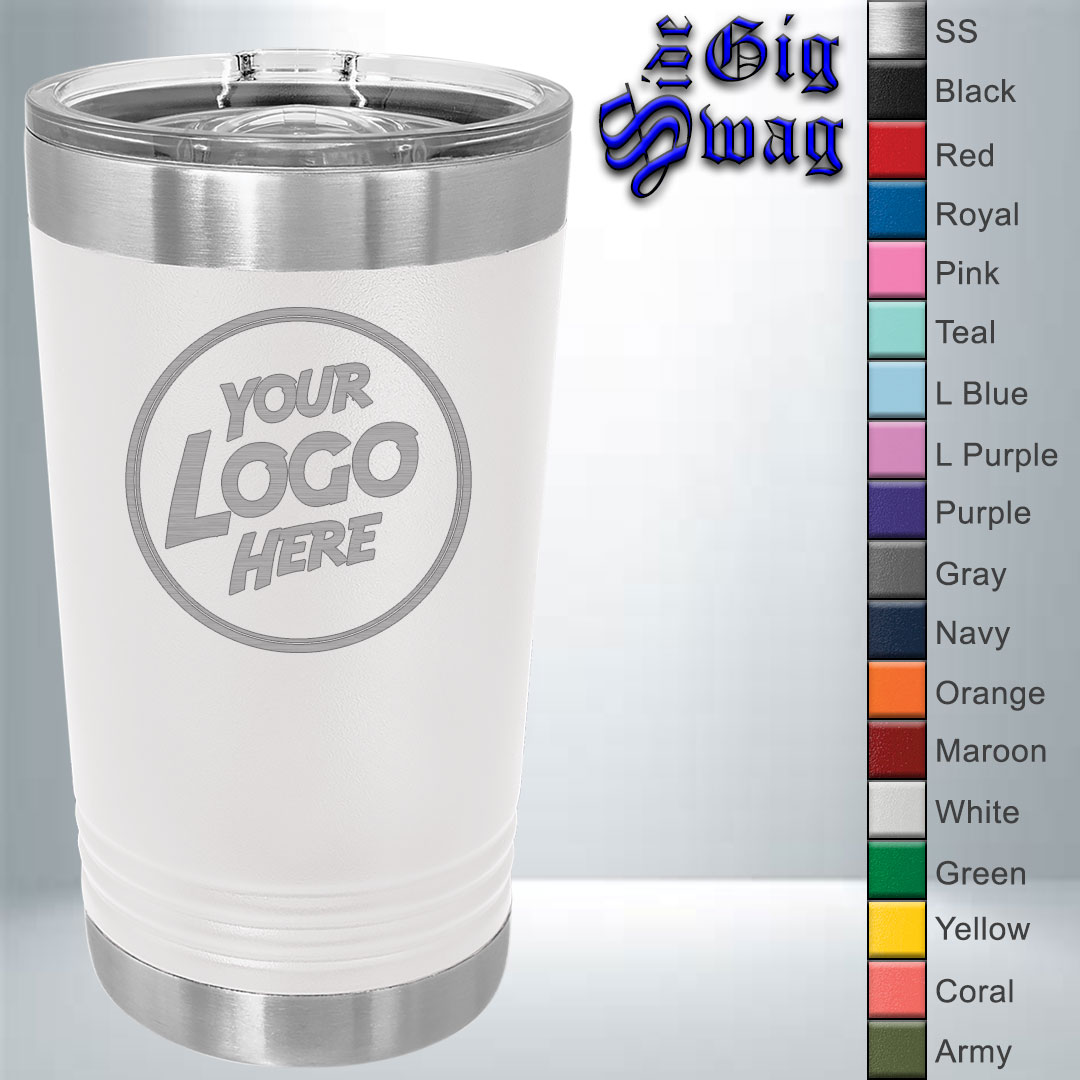 Pint Tumbler, 16 oz - Laser Engraved