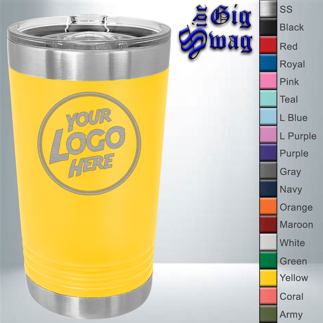 Pint Tumbler, 16 oz - Laser Engraved