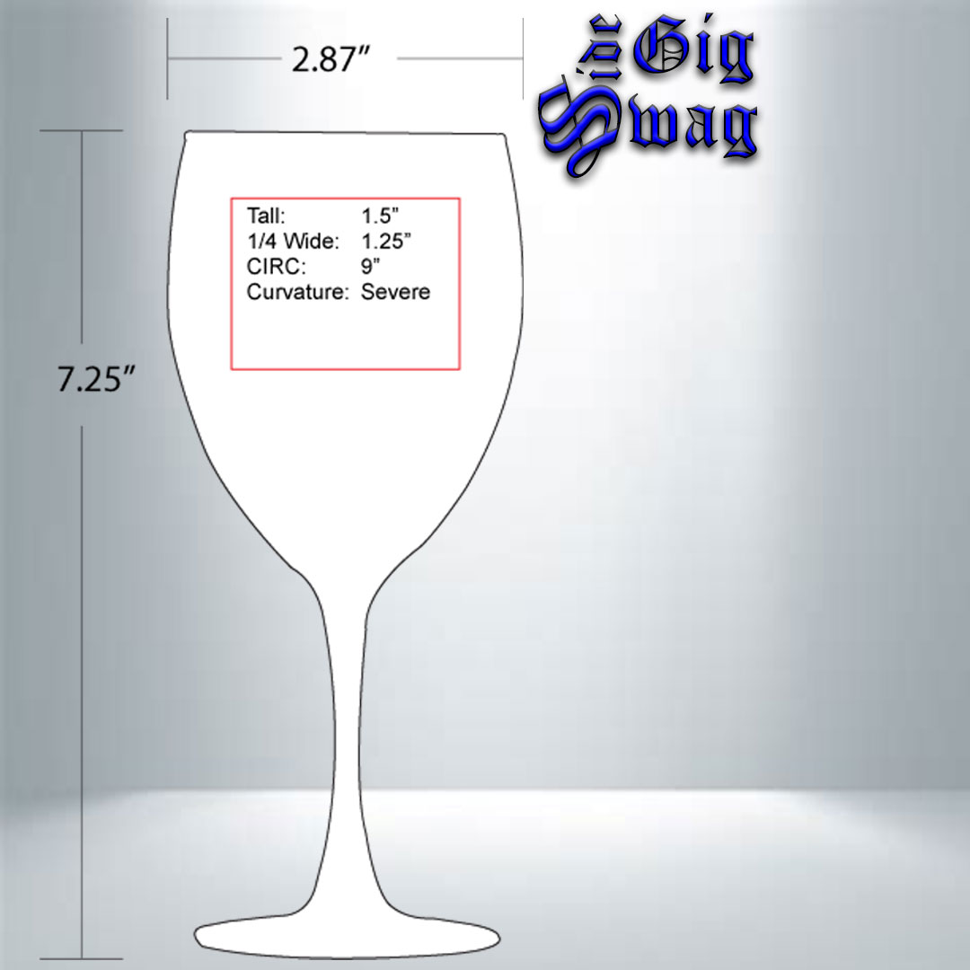 Wine Glass, 10 oz - Laser Engraved