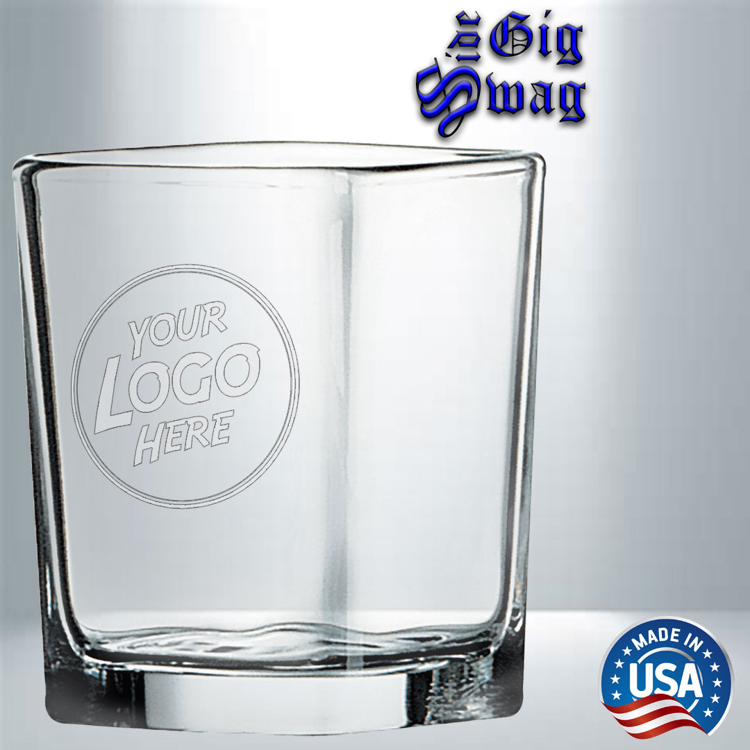 Square Shot Glass, 2 1/4 oz - Laser Engraved