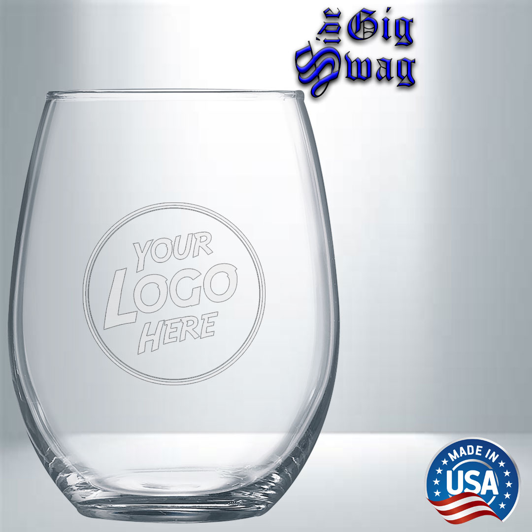 Stemless Wine Glass, 21 oz - Laser Engraved