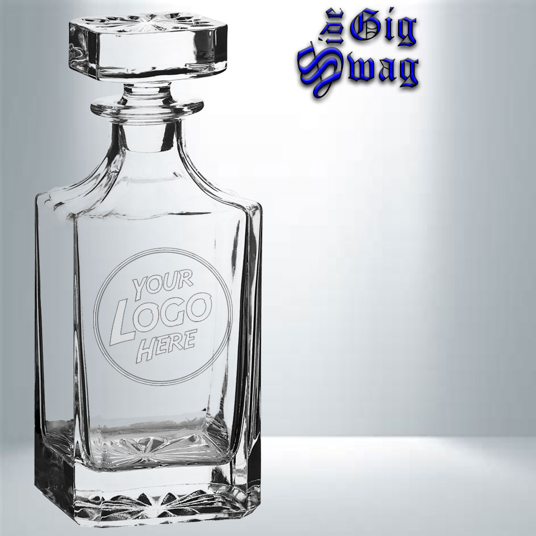 Decanter, 750 ml Square - Laser Engraved