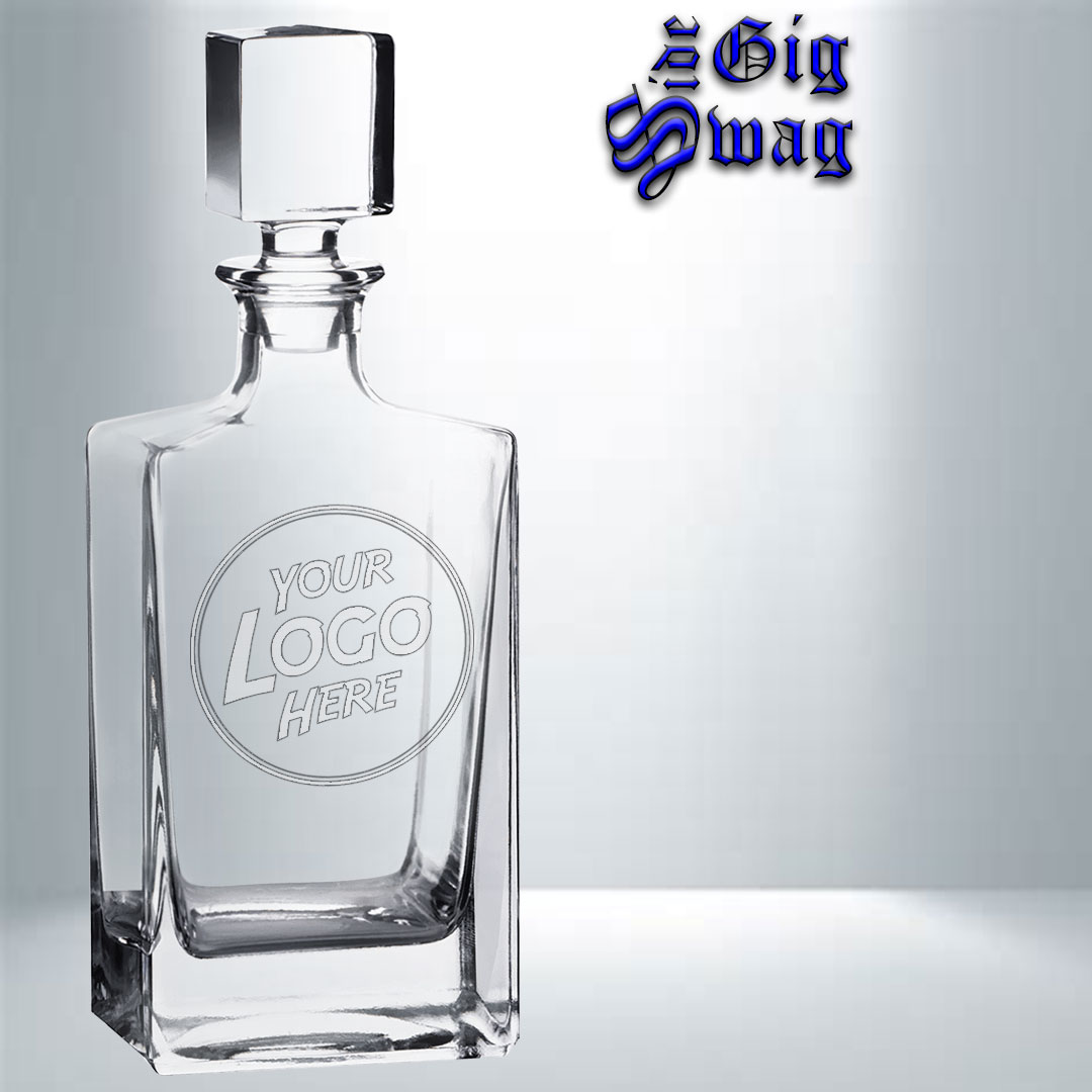 Decanter, 810 ml Rectangle - Laser Engraved