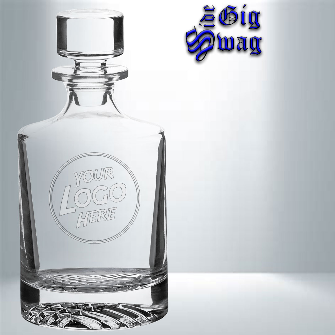 Decanter, 850 ml Round - Laser Engraved