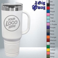 Traveler Coffee Mug, 40 oz with handle - Laser Engraved