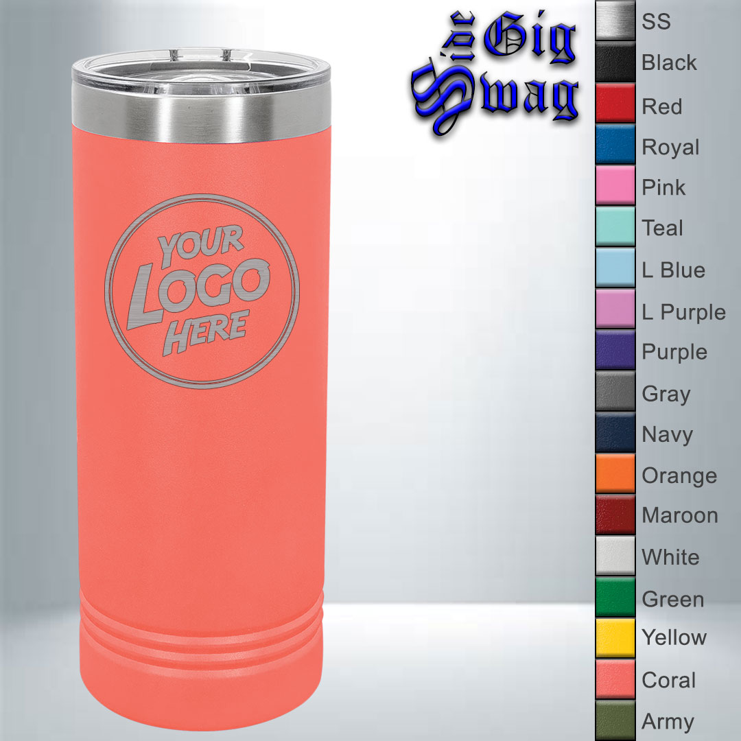 Ringneck Skinny Tumbler - 22 oz - Laser Engraved