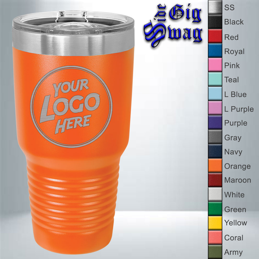 Ring-Neck Tumbler, 30 oz - Laser Engraved