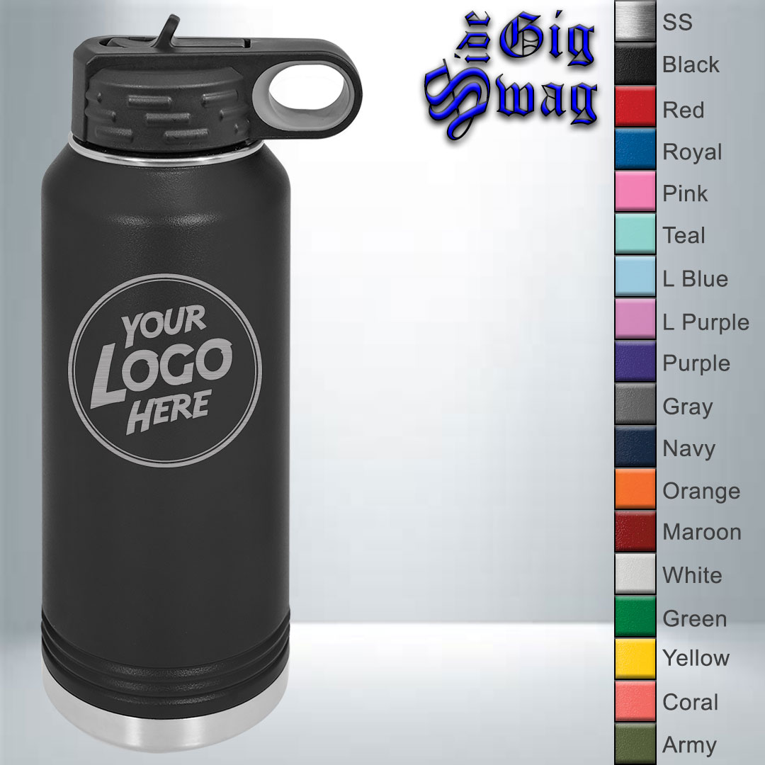 Water Bottle - 32 oz - Laser Engraved